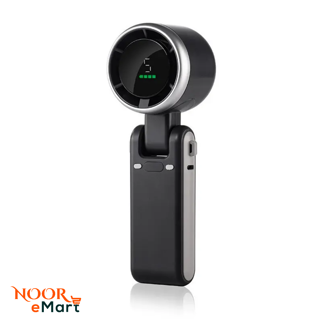 Portable Handheld Turbo Fan with LED Smart Display
