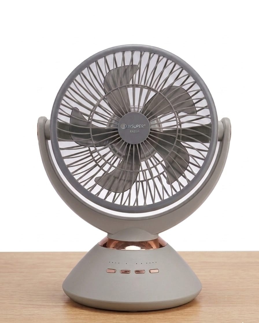 Joy Super JY-2570 Professional 8000mAh Battery Rechargeable Portable Table Fan